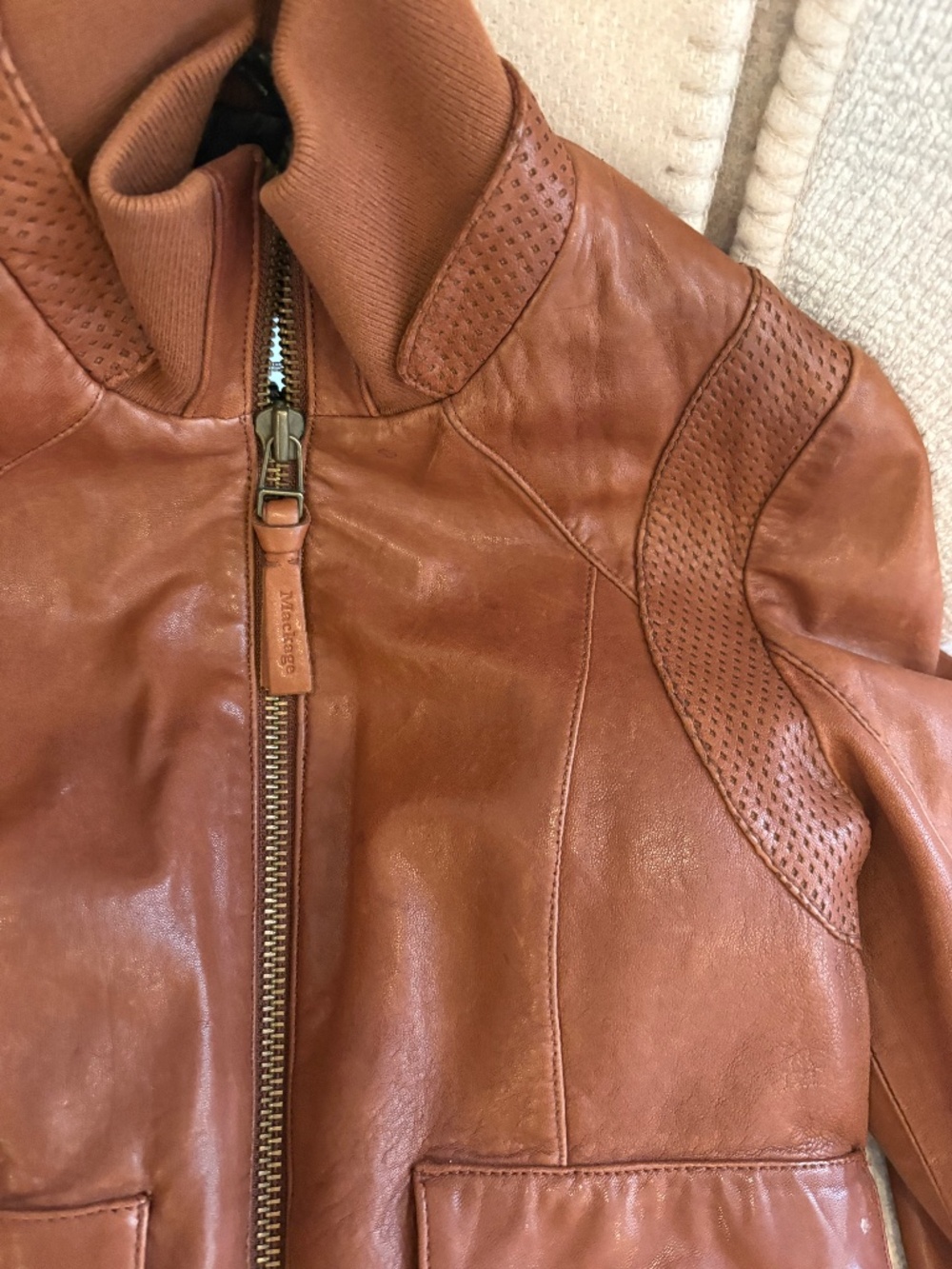 Mackage leather jacket size XS